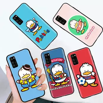 Black Case for iPhone 16 15 Plus 14 13 12 11 Pro 8 6 SE XR XS Max P30 Nova 5T Y5P Y6 Y7 Y8P Y9 Realme C30 C33 C31 L-20 Pekkle iPhone 16 Pro кожа буйвола