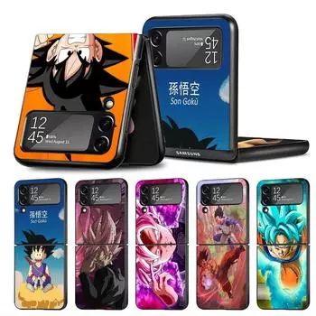 Black Case for Samsung Galaxy ZFlip Z Flip 3 5G Z Flip 4 ZFlip3 Flip3 zflip ZFlip4 Dragon Anime Print Coque Samsung Z Flip 5G