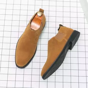 Black Fashion Leather Shoes Hand Knit High Quality Fashion Man Casual Shoes Slip-On Loafers Classic Dress Driving Shoes Luxury 38