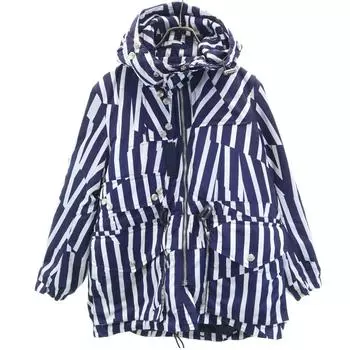 BLACK LABEL CRESTBRIDGE 16SS Striped Pattern Nylon jacket Men s Used