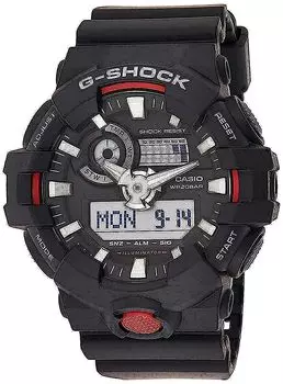 Black Men s Analog - Digital Sports Quartz Casio Watch G-Shock Overseas Shipping GA-700-1A