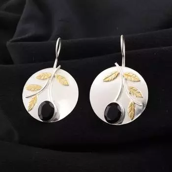 Black Onyx Gemstone 925 Sterling Silver Jewelry Handmade Earrings1.73 For Women EE-176-8
