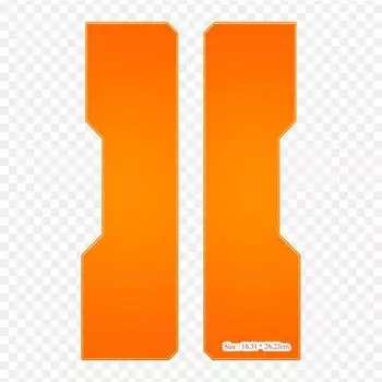 Black Ops 2 Orange Black Ops Ii термопереносная печать виниловые нашивки наклейки для одежды DIY аппликации моющиеся нашивки