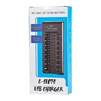 Black Rechargeable Battery Chargers With LED Indicator Never Out Of Power Again Small In Size CHINA