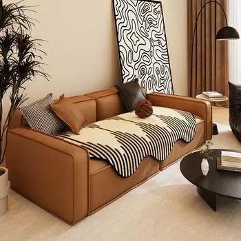 Black Sofa Cushion Non-Slip Stain-Resistant Universal Sofa Cover Cloth Nordic High-Grade Sofa Cover 90*90cm