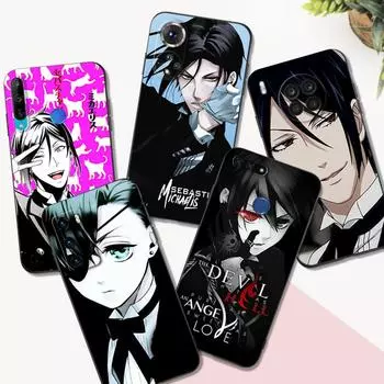 Black tpu Case For Huawei P30 Lite P30 Pro P40 LITE E P Smart 2020 Cover black butler huawei P30