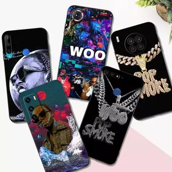 Black tpu Case For Huawei P30 Lite P30 Pro P40 LITE E P Smart 2020 Cover Pop Smoke famous rapper huawei P40