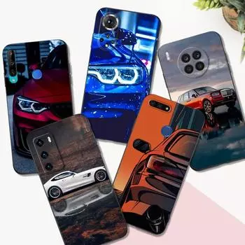 Black tpu Case For Huawei Y9S Y6S Y8S Y5P Y7P Y8P y7 Y5 lite Prime 2018 Y6 2019 Cover Sports Cool Car Man huawei Y9S