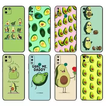 Black tpu Case For Huawei Y9S Y6S Y8S Y5P Y7P Y8P Case For Huawei Y5 lite Prime 2018 Y6 2019 Cover Green avocado huawei Y5 Prime 2018
