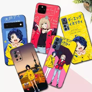 Black Tpu Case For oneplus 8 pro 8t 9 9R Nord 2 ce N10 N100 N200 4G 5G rika wonder egg kawai Nord N10 5G