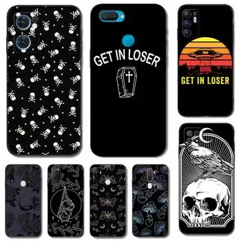 Черный чехол Tpu для OPPO A11S A15 A15S A16 A16S A16K A16E K3 K10 K9S ACE2 5G get in loser OPPO A16K A16E