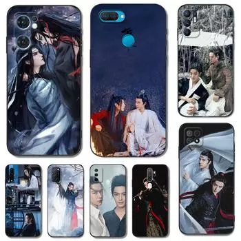 Black Tpu Case For OPPO A16 A16S A55 A94 F17 F19 Pro Reno 4 5 Lite 6 4G 5G ChenQingLing OPPO A55 4G