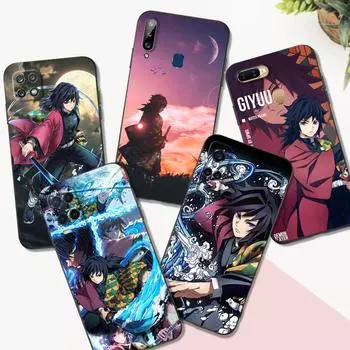 Black Tpu Case For OPPO A16 A16S A55 A94 F17 F19 Pro Reno 4 5 Lite 6 4G 5G Tomioka Giyuu OPPO A16