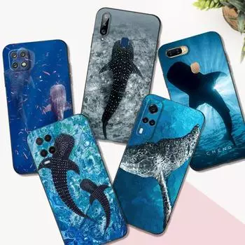 Black Tpu Case For OPPO Reno 6 5 3 4 4Z 4F SE 5F 5Z PRO PLUS lite 6 6z 4G 5G whale shark Reno5Pro plus 5G