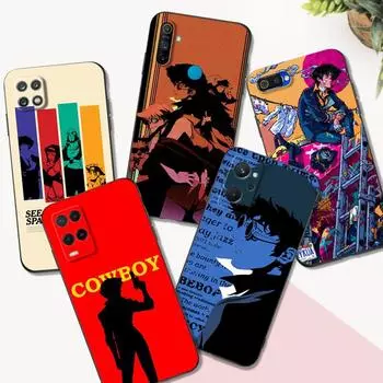 Black Tpu Case For Realme Q5 X XT X2 X3 Superzoom X50 V13 Q3i X7 PRO Ultra GT master edition Space Cowboy Bebop Realme X