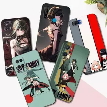 Black Tpu Case For Realme Q5 X XT X2 X3 Superzoom X50 V13 Q3i X7 PRO Ultra GT master edition spy x family-anya forger Realme X7 pro ultra