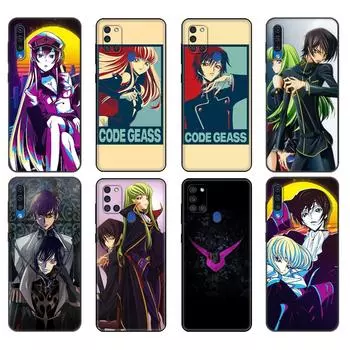 Black tpu Case For Samsung Galaxy A50 50S A30S A10 A01 A11 A21S A31 A41 A51 A71 M21 M30S S10 LITE Cover Anime Code Geass Samsung A01