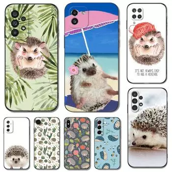 Black Tpu Case For Samsung Galaxy F23 M12 M22 M23 M32 4G M52 5G M30S M21 A04s Hedgehog Samsung M12