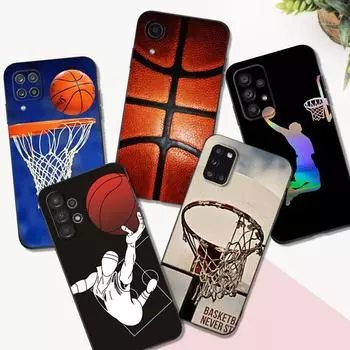 Black Tpu Case For Samsung Galaxy F23 M12 M22 M23 M32 4G M52 5G M30S M21 basketball Samsung M30S