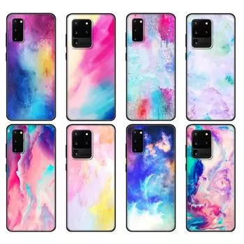Black tpu Case For Samsung galaxy S20 /S20 PLUS/S20 ultra/S20+ /S20FE back cover NEW design beautiful watercolor Samsung S20
