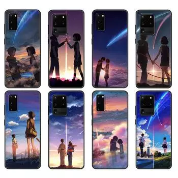Black tpu Case For Samsung galaxy S20 /S20 PLUS/S20 ultra/S20+ /S20FE back cover Your Name Samsung S20