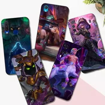 Black Tpu Case For Vivo Y1S U10 S1 2019 PRO Z3i Z1 Z1i Z1X X50 Lite X60 X70 X21S 4G 5G 2020 SMITES GameS Vivo Y1S 2020