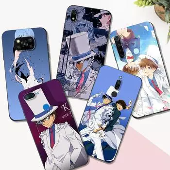 Black Tpu Case For Xiaomi mi 10 10T NOTE 10 9 A3 lite 9T PRO Cover Kaito Kid xiaomi mi 10T PRO