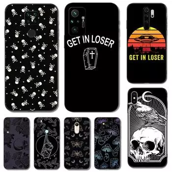 Black Tpu Case For Xiaomi mi 10 10T NOTE 10 9 A3 lite 9T PRO Cover get in loser xiaomi mi 10T lite