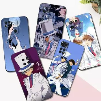 Black Tpu Case For Xiaomi mi 11i 5G Redmi Note 11 11S 11T Pro PLUS 4G 5G Cover Kaito Kid Note 11T PRO 5G