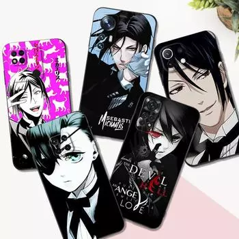 Black Tpu Case For Xiaomi mi 11i 5G Redmi Note 11 11S 11T Pro PLUS 4G 5G Cover black butler Redmi Note 11Pro 4G