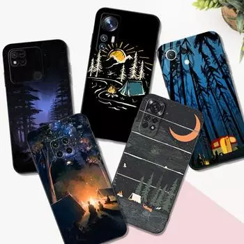 Black Tpu Case For Xiaomi POCO M4 X4 C40 Pro 4G 5G X3 NFC 5G F3 F4 GT night starry sky POCO F4