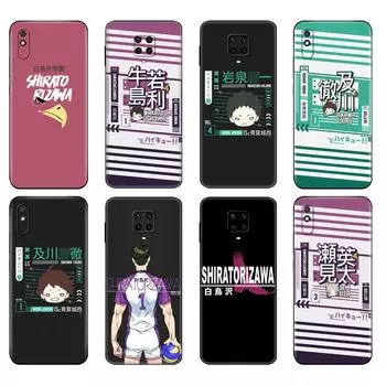 Black tpu Case For Xiaomi Redmi 7A 8 8A 9 9A 9C Case Redmi Note 8T 8 Pro T Note 9 9S 9 Pro Case Ushijima Wakatoshi Shiratorizawa Xiaomi Redmi 7A