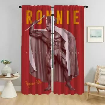 Blackout Curtain for Room 2 Panel Gym Bodybuilder Home Interior Curtains Tulle for Bedroom Partition Shades Living Kitchen Child W50xH70cmx2pcs-CL