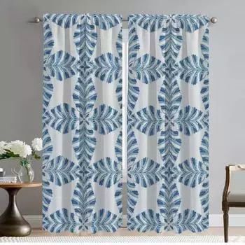 Blackout Curtains for Camera Geometric Patterns Polyester Halloween Decoration Curtains Child Room Living Room Curtain Partition W50xH70cmx2pcs-CL