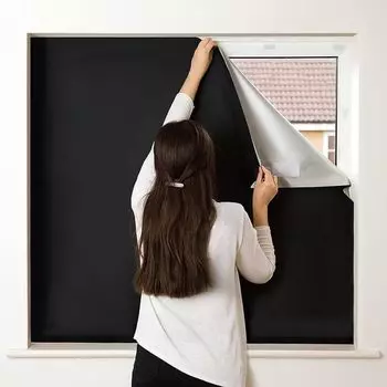 Blackout Window Window Blackout Blackout Complete Sunshade Window 420D Oxford Heat UV Easy to Sheet, Fabric, Sheet, Sheet, Privacy, Peelable, Sheet, чёрный