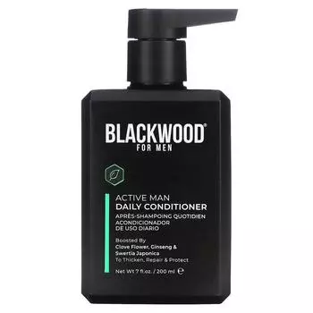 Blackwood For Men Active Man Ежедневный кондиционер для волос с экстрактом гвоздики и женьшеня, горьковато-сладкий 200 мл, 200 мл