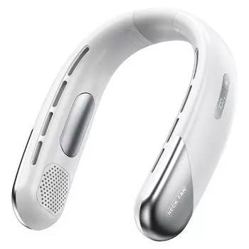 Bladeless Neck Fan Usb Mini Portable Charging Digital Display Outdoor Cooling Small Fan 5-hour endurance