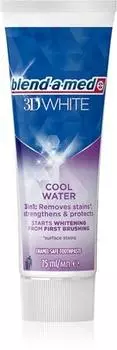 Blend-a-med 3D White Cool Water dentifrice blanchissant TU прозрачный