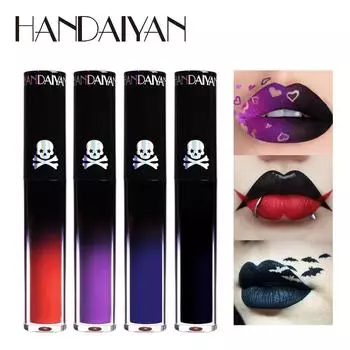 Блеск для губ Gothic Style Cool Girl Dark Matte Lip Gloss Жидкая помада 01#