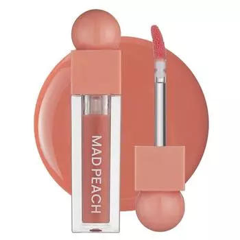 Блеск для губ Mad Peach Glow Fit Mood, оттенок 05 Water Ink Peach, 3,8 мл, 1 шт.