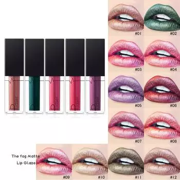 блеск для губ Pudaier матовый Matte Liquid Lip Glaze антипригарный Cup Red легко окрашиваемый блеск для губ макияж 01#