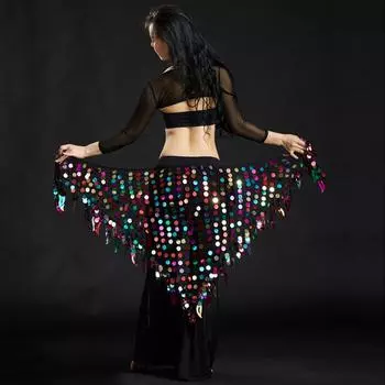 Блестки Belly Oriental Восточный танец Пояса Костюмы Bellydance Hip Шарфы Шарф Танцы Индийские One Size