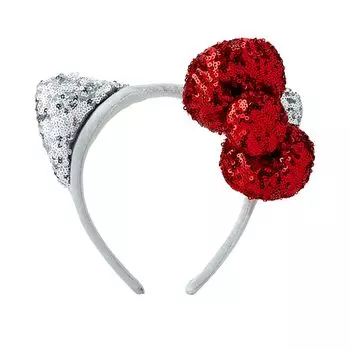 Блестящая повязка на голову Hello Kitty красная 157678 [Sanrio]