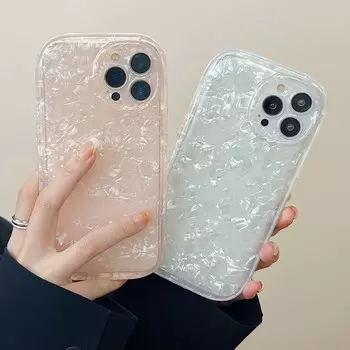 Блестящий чехол с узором в виде ракушки для Iphone 13 12 11 Promax 14 Pro Max Plus Jane противоударный силиконовый мягкий чехол для телефона Fundas for iphone 11PROMAX