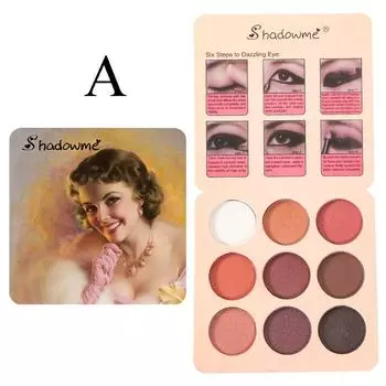Bling Diamond Metallic Matte Shimmer Палитра теней для век Косметический макияж глаз Мерцающие тени для век A