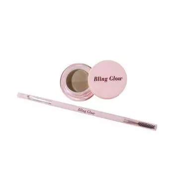 BLING GLOW Карандаш для бровей и набор двойных кистей, 2 шт. 01 Light Duo