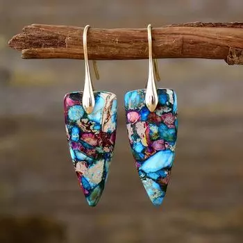 BLINGBAY женские серьги-капли в богемном стиле, серьги-капли с геометрическим рисунком в стиле ретро, популярные ретро-аксессуары, ювелирные изделия, современные ювелирные изделия, подарки