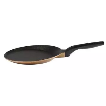Блинная сковорода Serenk Fun Cooking Defne из литого алюминия с гранитным покрытием, огнестойкая и с антипригарным покрытием, 22 см, желтая