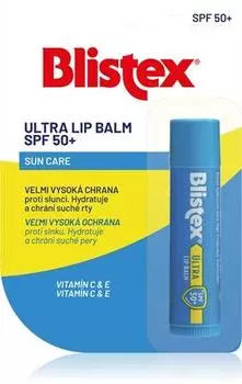 Blistex Ultra Spf 50+ Увлажняющий бальзам для губ TU прозрачный