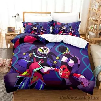 Blitzo Boss Постельное белье Single Twin Full Queen King Size Bed Set Adult Kid Bedroom Duvetcover Sets Anime Parure de lit Bed 70x133cm 2pcs